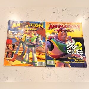 Animation Toy Story And Toy Story 2‎ Animation Magazines 12/1995 & 11/1999